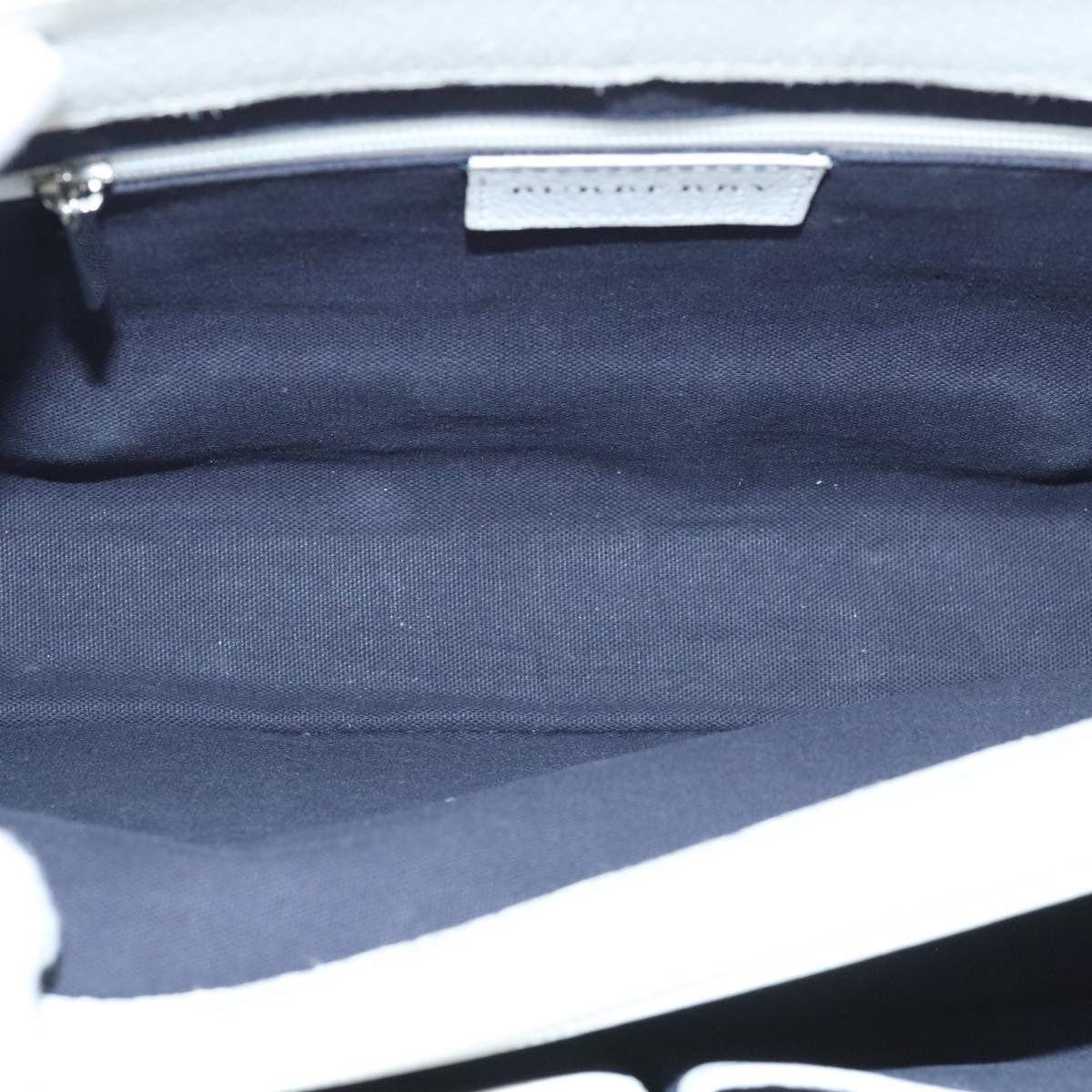 Burberry Vintage Handbag Canvas, WHITE, CANVAS, Handbag