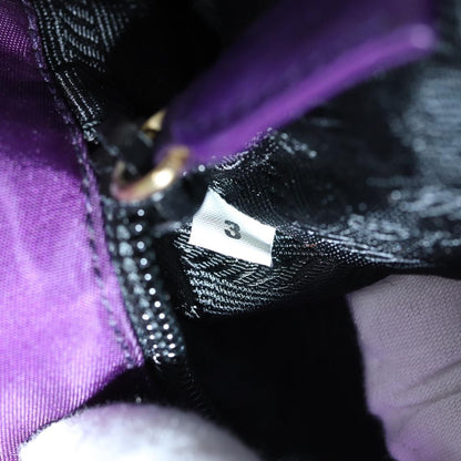 Prada Convertible Chain Tote Quilted Tessuto, PURPLE, NYLON, Shoulder bag