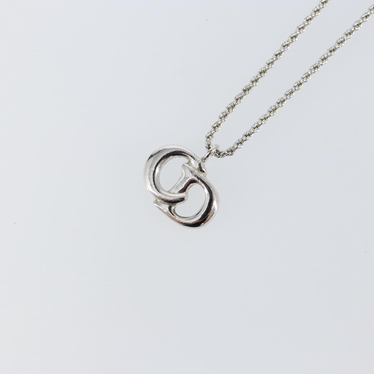 Christian Dior CD Logo necklace Metal, SILVER, METAL, Necklace