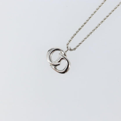 Christian Dior CD Logo necklace Metal, SILVER, METAL, Necklace