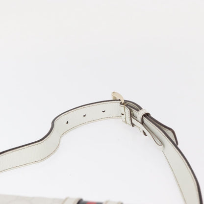 Gucci Sherry Line Waist Bag GG Canvas, WHITE, CANVAS, Shoulder bag