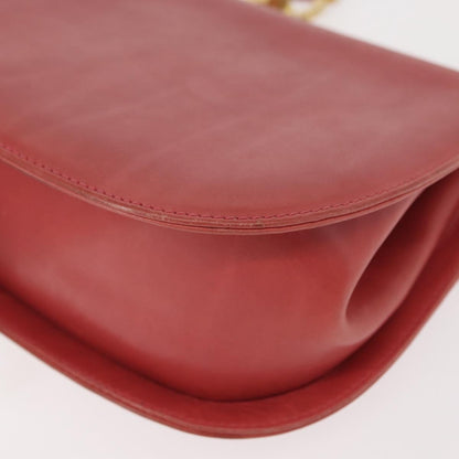 Salvatore Ferragamo Gancini Shoulder Bag Leather, PINK, LEATHER, Shoulder bag