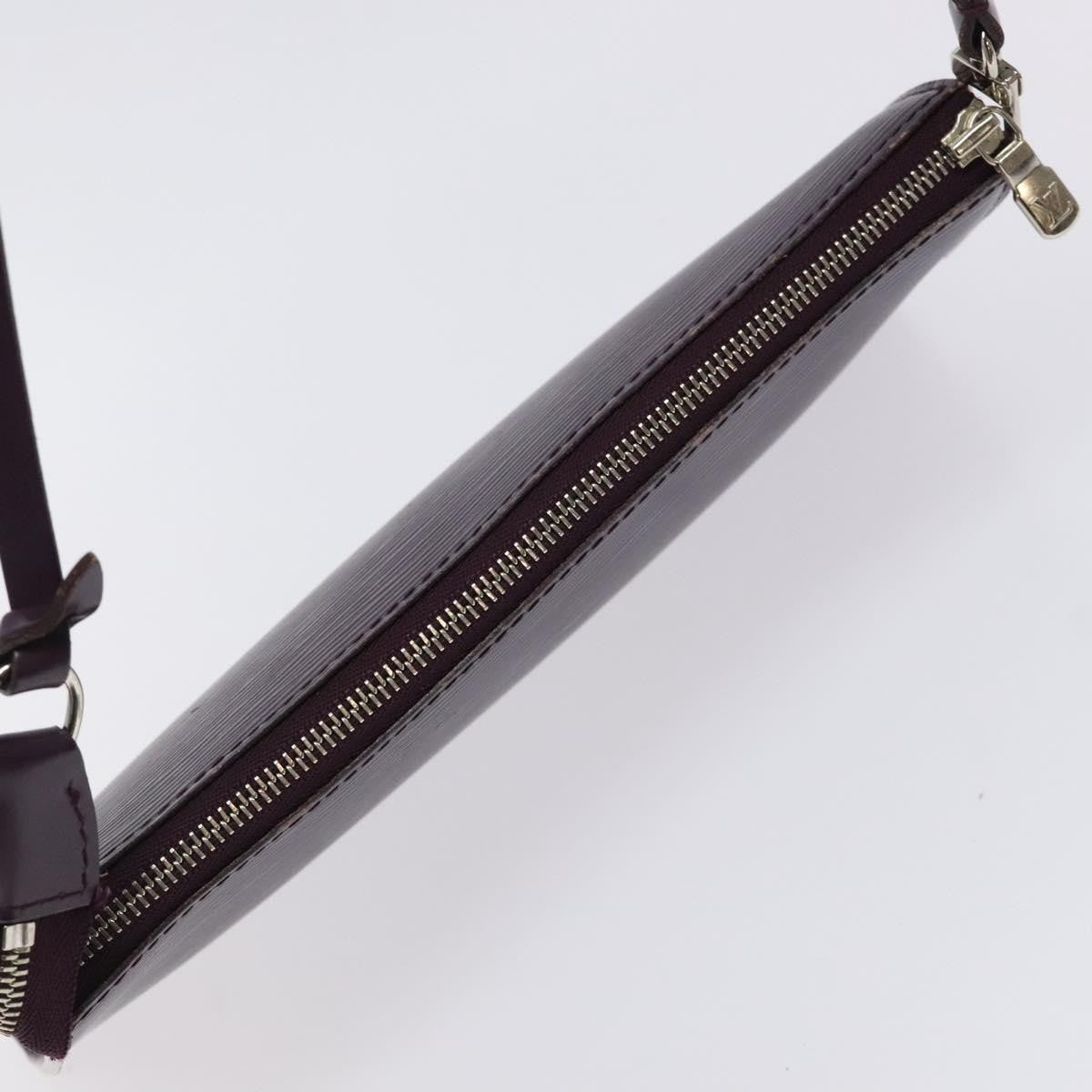 Louis Vuitton Pochette Accessoires Epi Leather, PURPLE, LEATHER, Clutche & pouche
