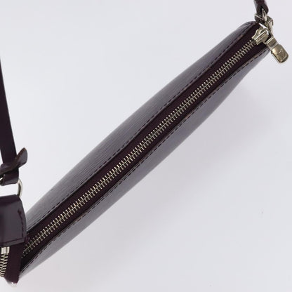 Louis Vuitton Pochette Accessoires Epi Leather, PURPLE, LEATHER, Clutche & pouche