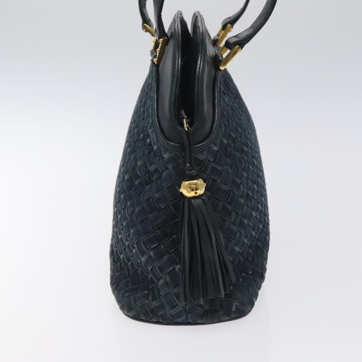 Bally Vintage Shoulder Bag Leather, NAVY, LEATHER, Shoulder bag