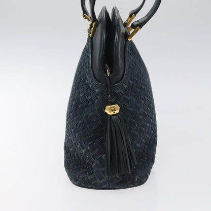 Bally Vintage Shoulder Bag Leather, NAVY, LEATHER, Shoulder bag