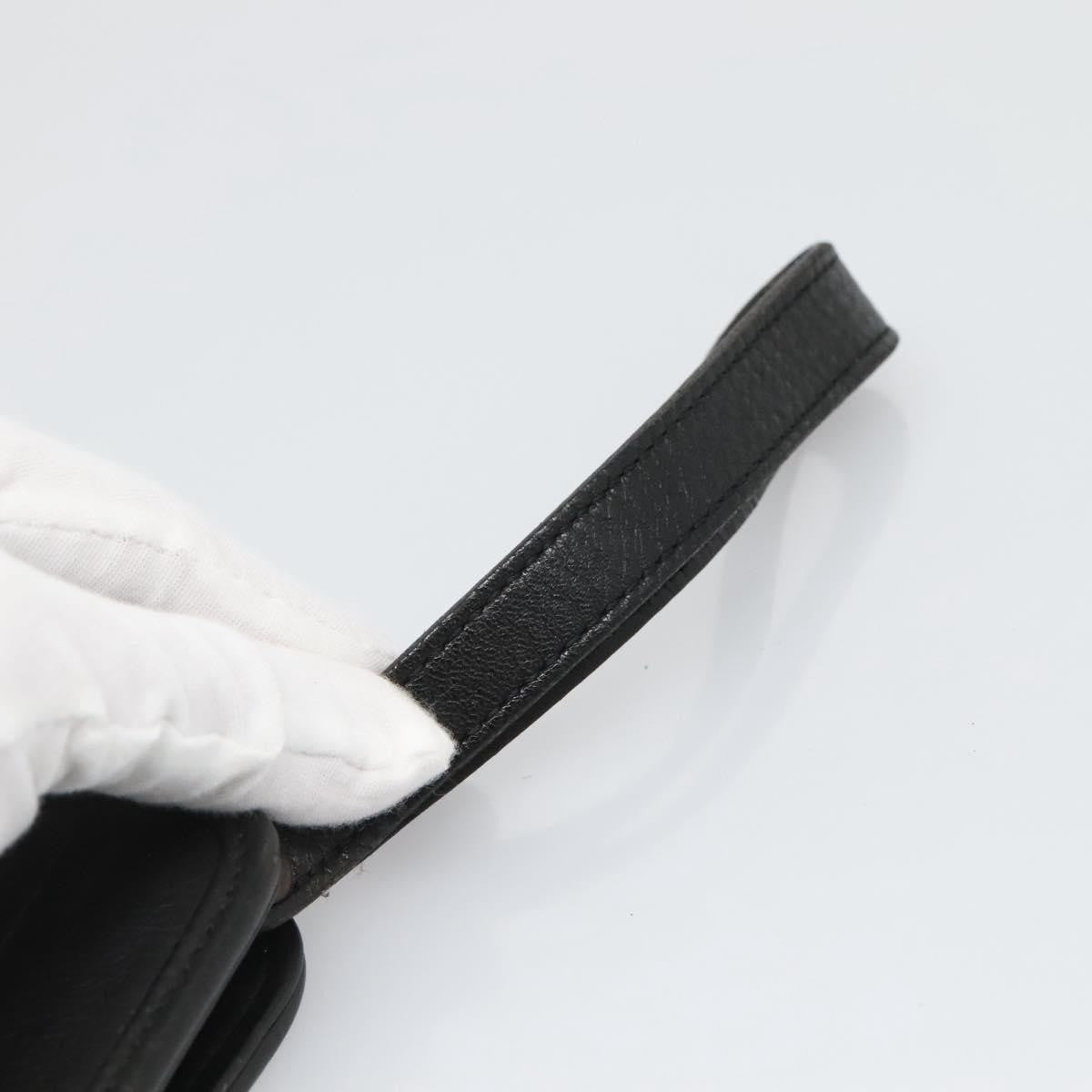 Burberry Zip Clutch Leather, BLACK, LEATHER, Clutche & pouche