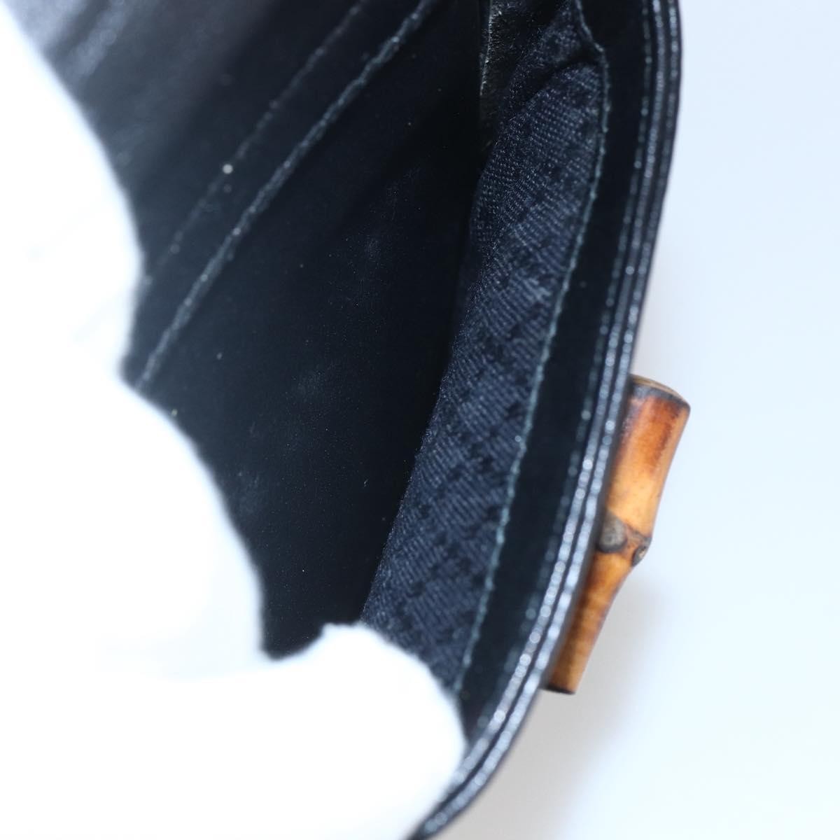 Gucci Vintage Bamboo Backpack Leather, BLACK, LEATHER, Backpack