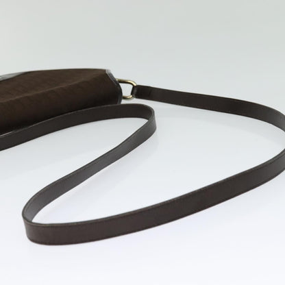 Christian Dior Vintage Trotter Flap Shoulder Bag Canvas, BROWN, CANVAS, Shoulder bag