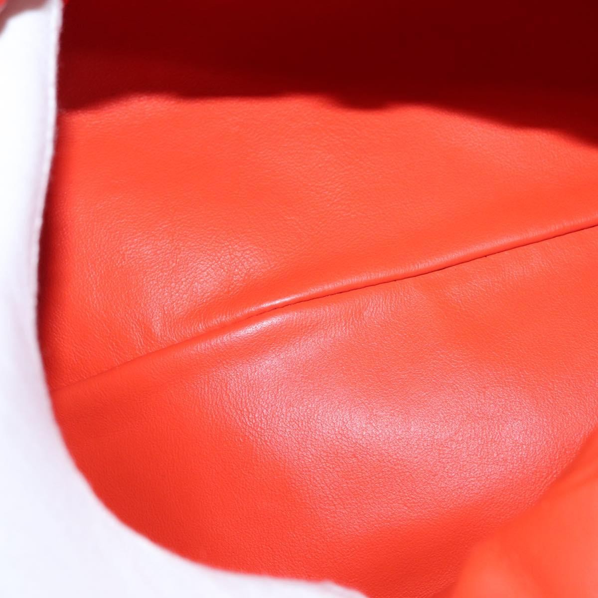 Bottega Veneta The Chain Pouch Leather, ORANGE, LEATHER, Clutche & pouche