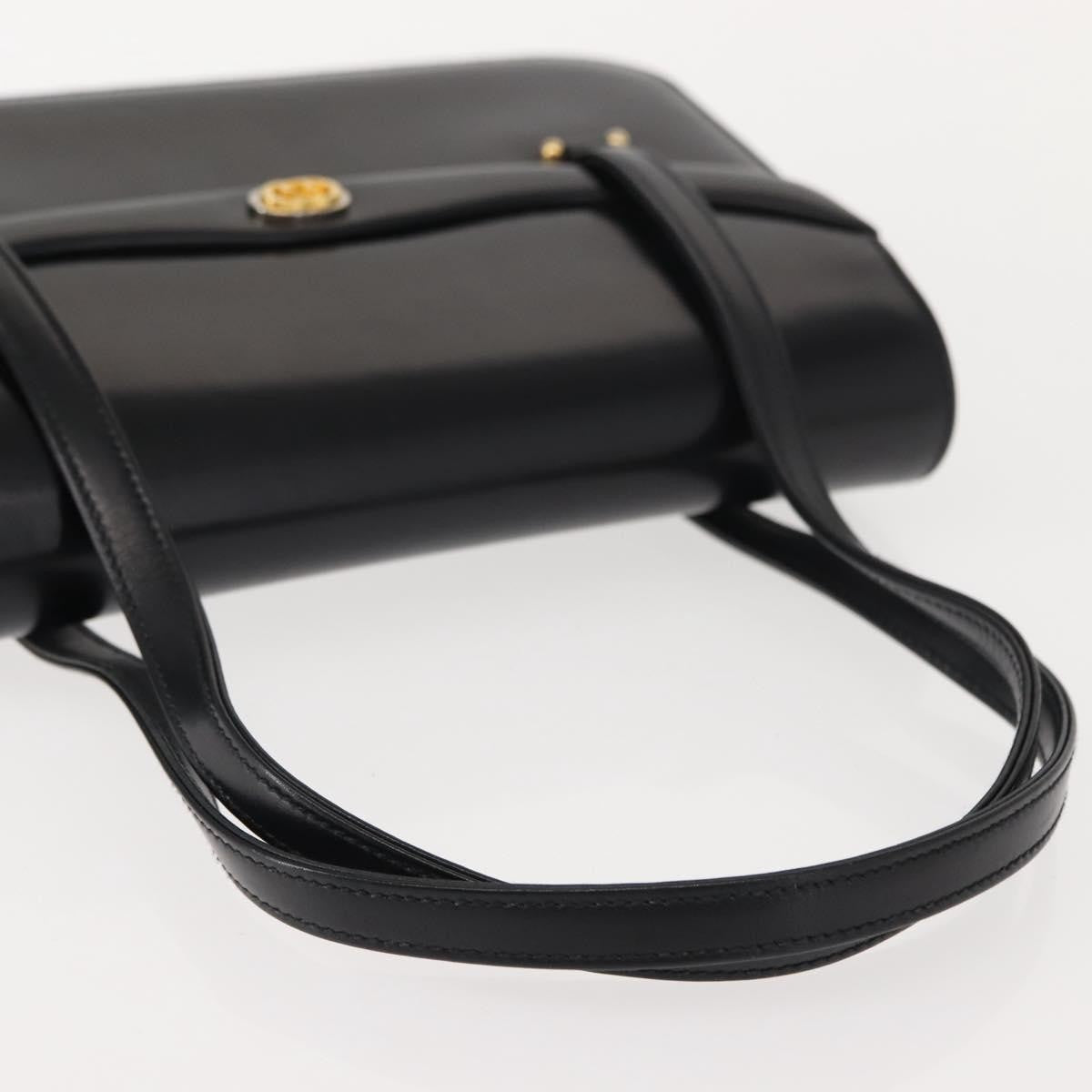 Gucci Vintage Handbag Leather, BLACK, LEATHER, Handbag