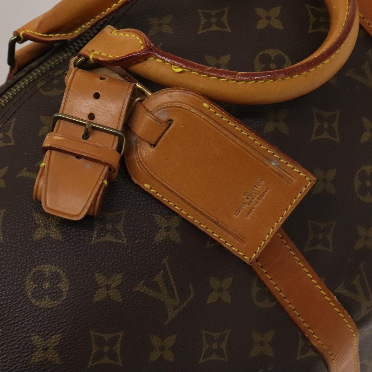 Louis Vuitton Keepall Bag Monogram Canvas, BROWN, CANVAS, Travel bag