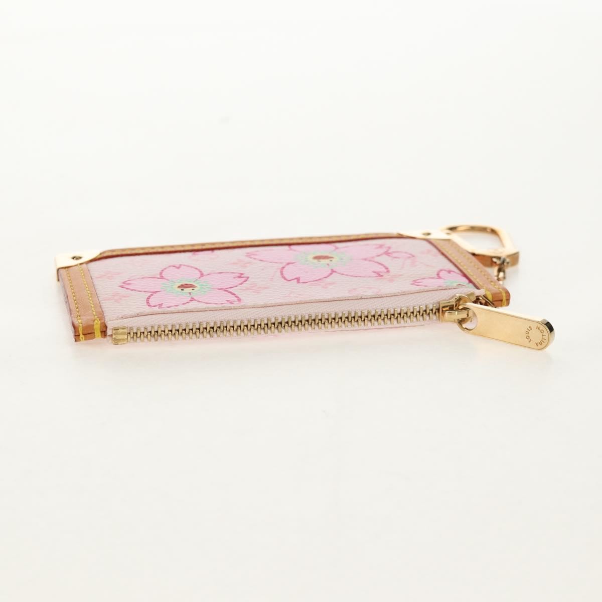 Louis Vuitton Pochette Cles Key Pouch Reverse Monogram Giant, PINK, CANVAS, Clutche & pouche