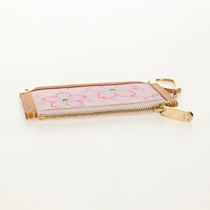 Louis Vuitton Pochette Cles Key Pouch Reverse Monogram Giant, PINK, CANVAS, Clutche & pouche