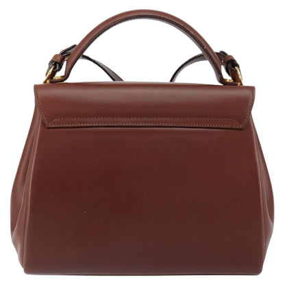 Salvatore Ferragamo Vintage Top handle handbag Leather, BROWN, LEATHER, Handbag