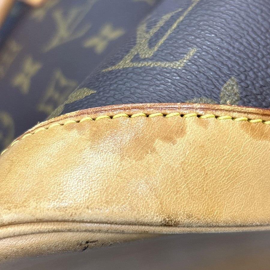 Louis Vuitton Alma Handbag Monogram Canvas, Brown, Canvas, Handbag