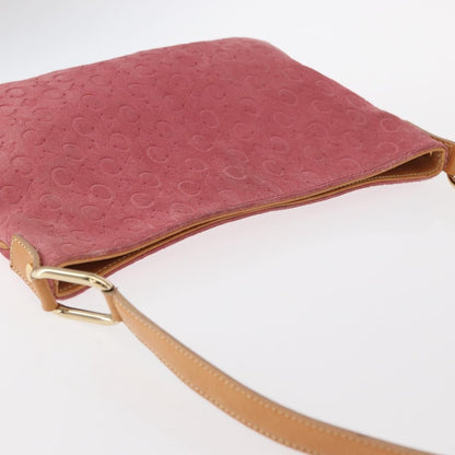 Celine C Macadam Shoulder bag Suede, PINK, SUEDE, Shoulder bag