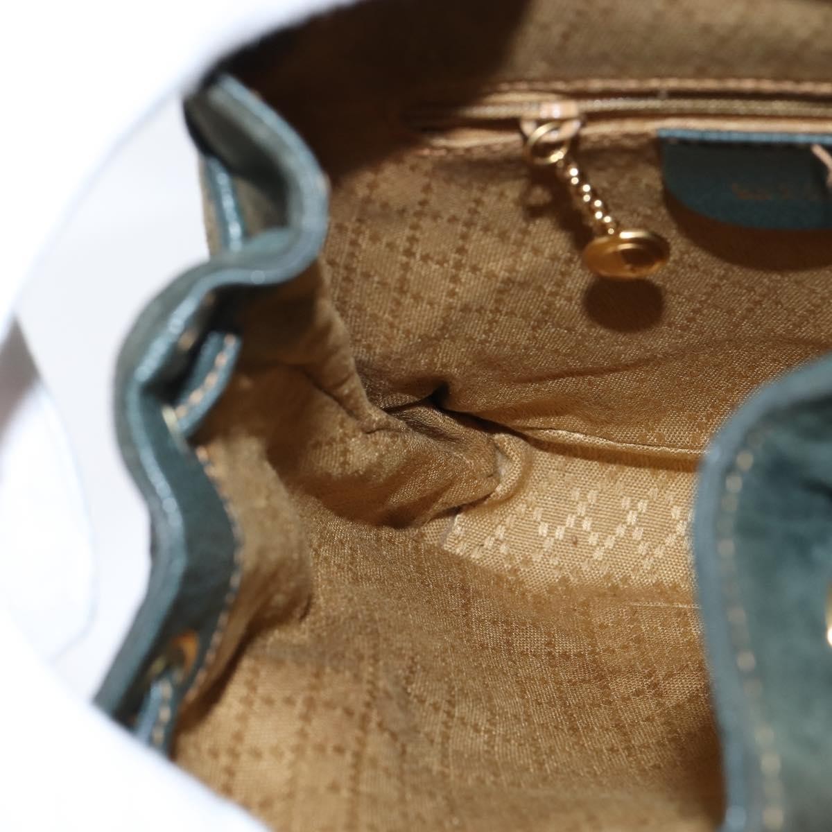 Gucci Vintage Bamboo Backpack Suede, KHAKI, SUEDE, Backpack