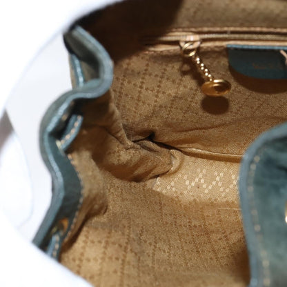 Gucci Vintage Bamboo Backpack Suede, KHAKI, SUEDE, Backpack