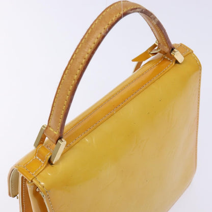 Louis Vuitton Spring Street Handbag Monogram Vernis, YELLOW, PATENT_LEATHER, Handbag