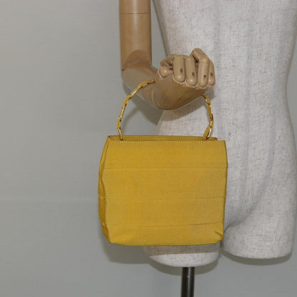 Salvatore Ferragamo Vala Handbag Nylon, YELLOW, NYLON, Handbag