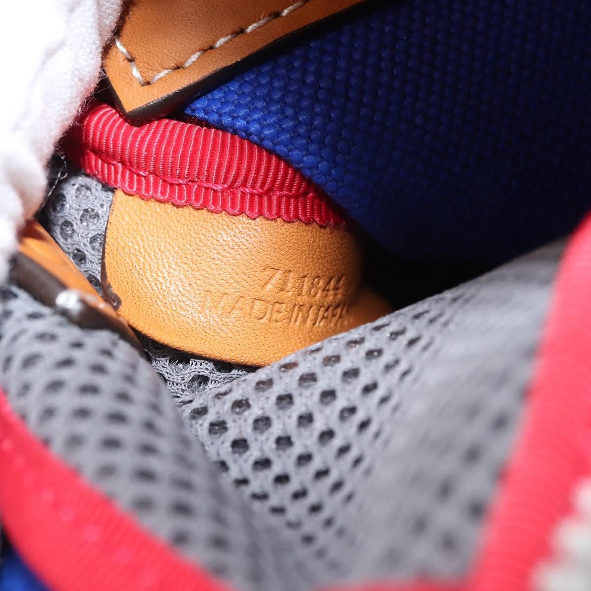 Loewe Eye/Loewe/Nature Zip Neck Pouch Canvas with Applique, BLUE, CANVAS, Clutche & pouche