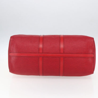 Louis Vuitton Keepall Bag Epi Leather, RED, LEATHER, Travel bag