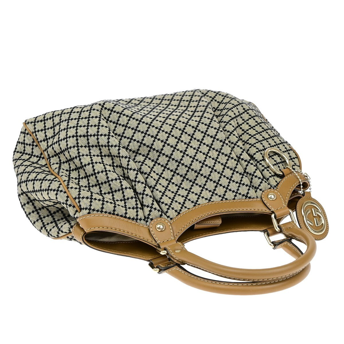 Gucci Sukey Tote Diamante Canvas, BROWN, CANVAS, Shoulder bag