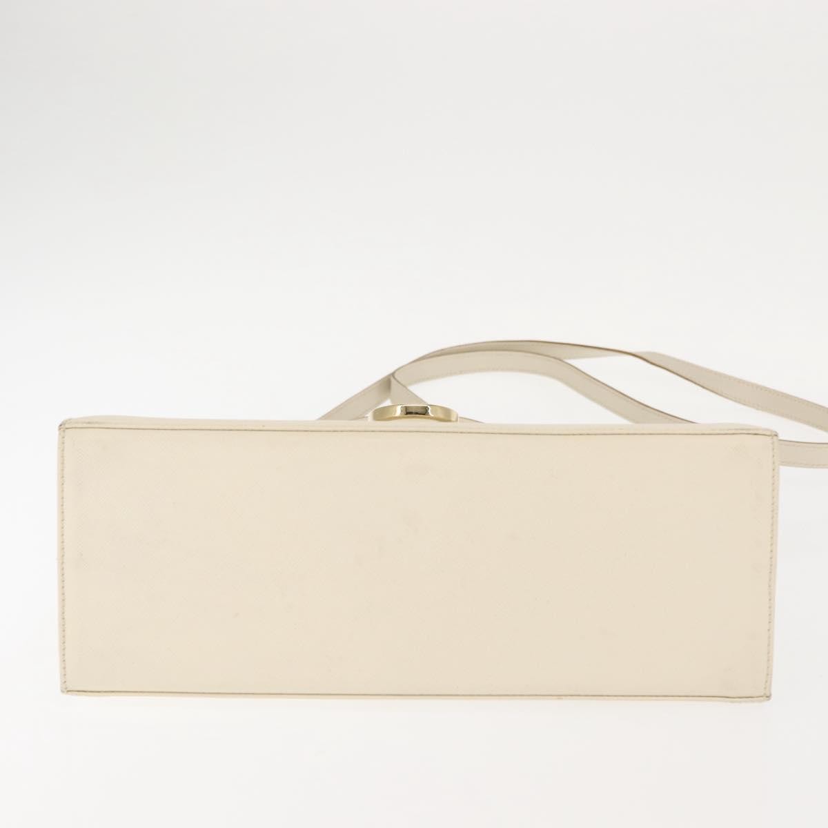 Salvatore Ferragamo Gancini Convertible Top Handle Bag Leather, WHITE, LEATHER, Handbag
