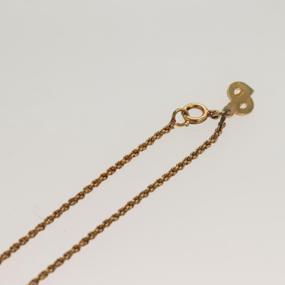 Christian Dior Vintage Dior Logo Necklace Metal, GOLD, METAL, Necklace