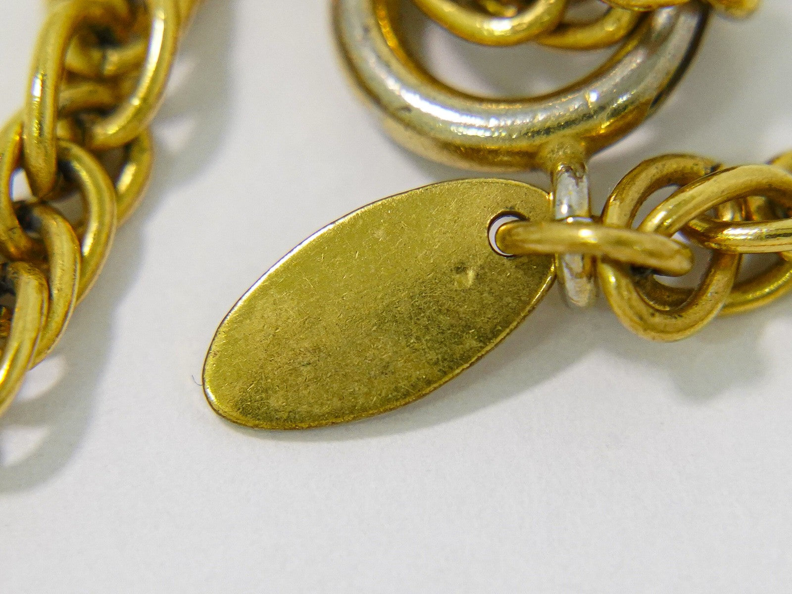 Chanel CC Pendant Necklace Metal, GOLD, GOLD_PLATED, Necklace