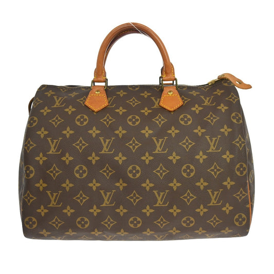 Louis Vuitton Speedy Handbag Monogram Canvas, Brown, Canvas, Handbag