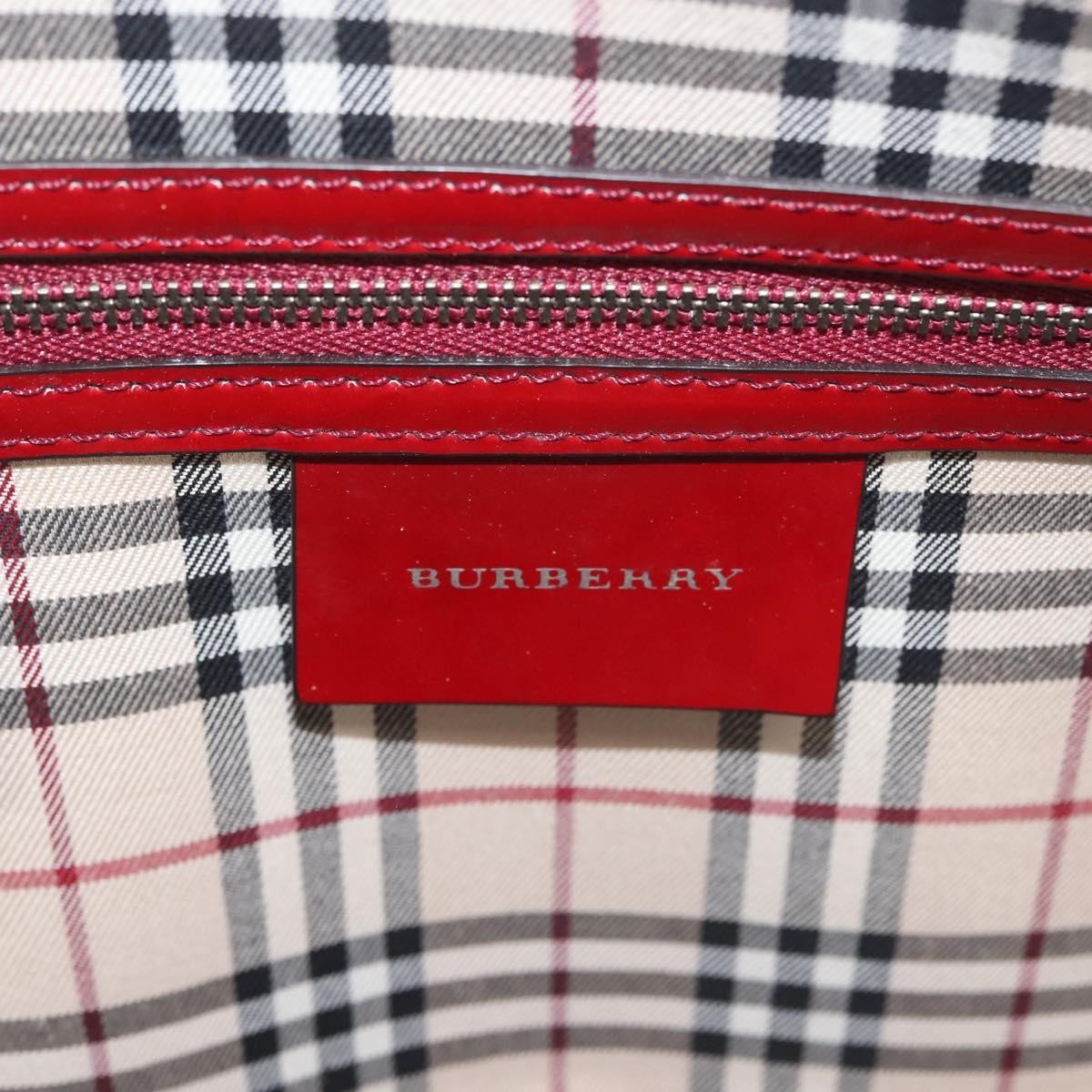 Burberry Vintage Handbag Patent leather, RED, PATENT_LEATHER, Handbag