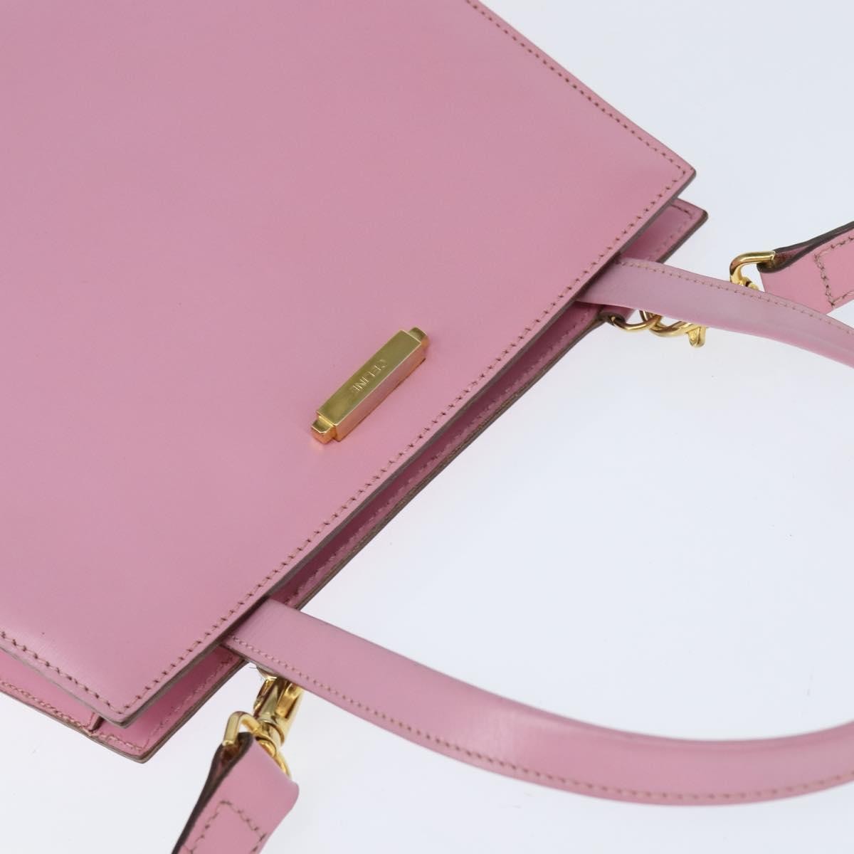 Celine Handbag Leather, PINK, LEATHER, Handbag