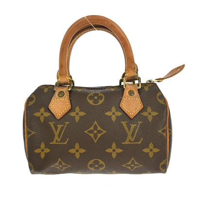 Louis Vuitton Speedy Mini HL Handbag Monogram Canvas, BROWN, CANVAS, Handbag