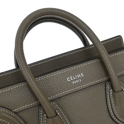Celine Luggage Bag Grainy Leather, BROWN, LEATHER, Handbag