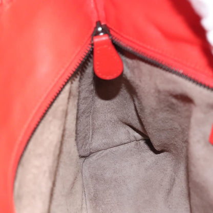 Bottega Veneta Open Shopping Tote Intrecciato Nappa, RED, LEATHER, Tote bag