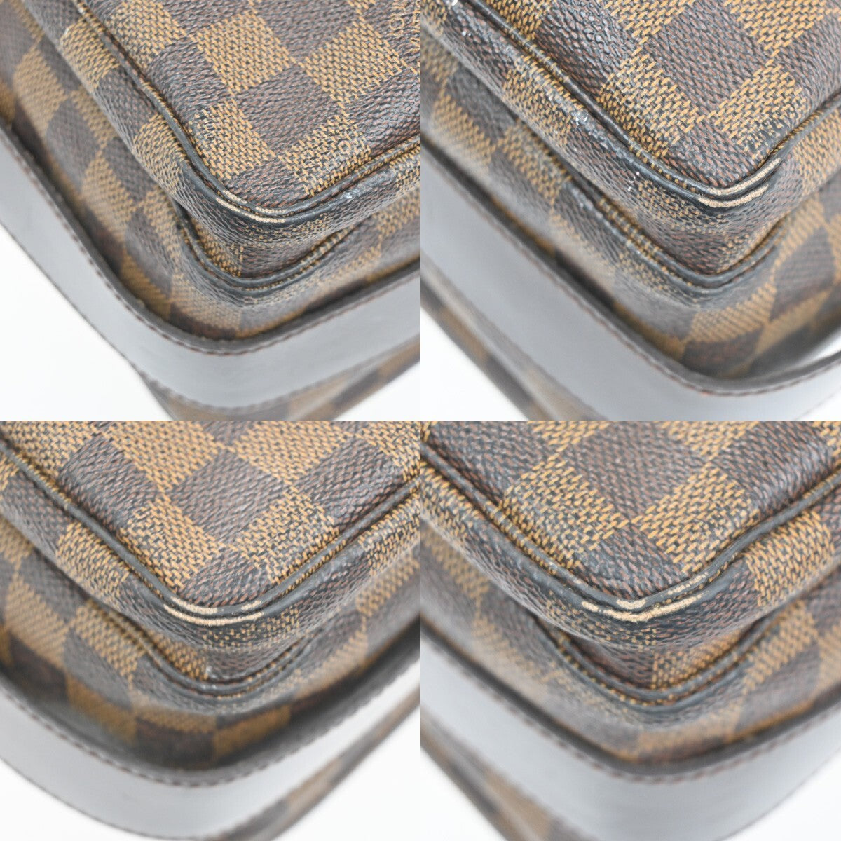 Louis Vuitton Naviglio Handbag Damier, BROWN, CANVAS, Shoulder bag