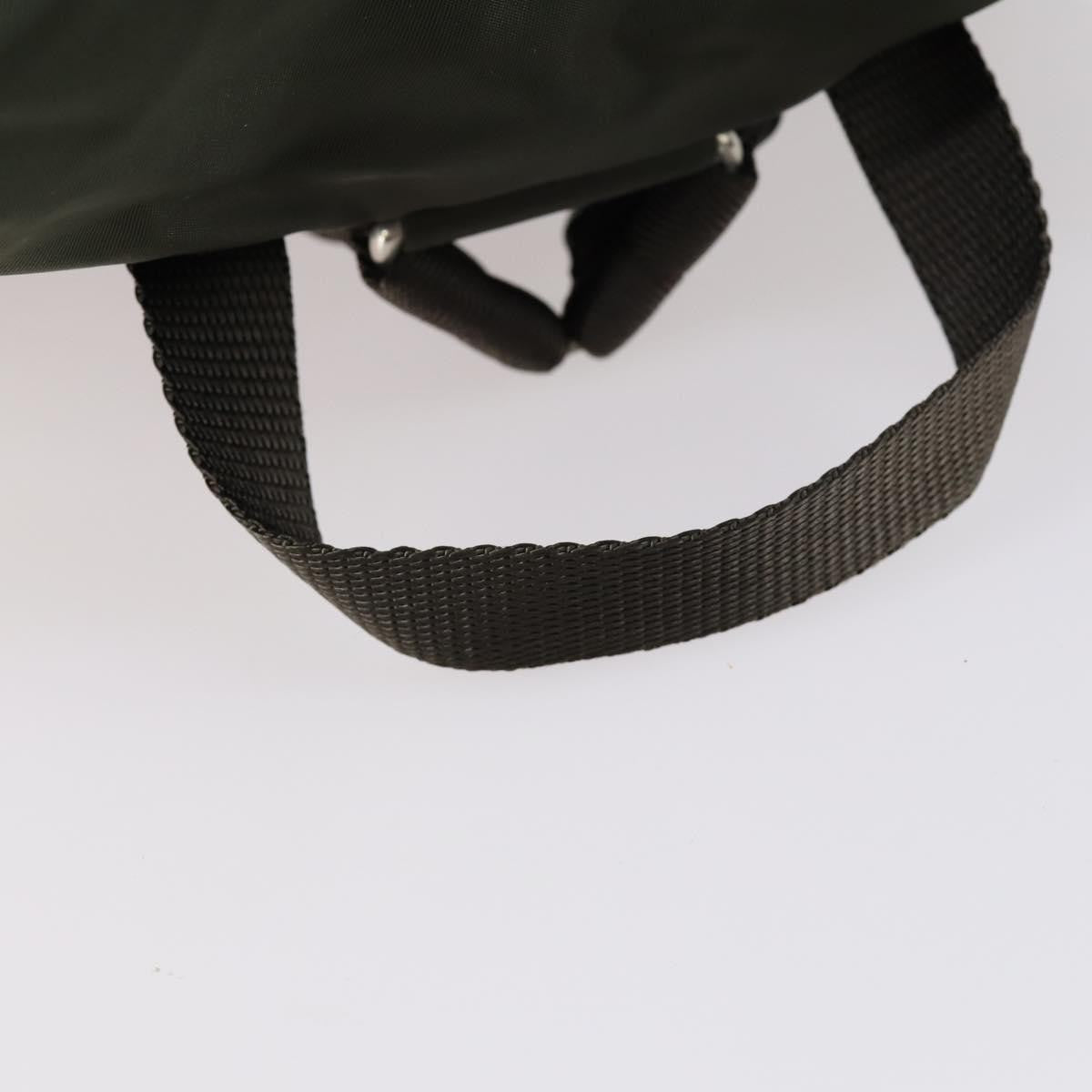 Prada Corsaire Backpack Embroidered Quilted Denim, KHAKI, NYLON, Backpack