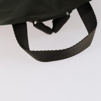 Prada Corsaire Backpack Embroidered Quilted Denim, KHAKI, NYLON, Backpack