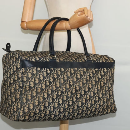 Christian Dior Vintage Trotter Boston Bag Diorissimo Canvas, NAVY, CANVAS, Travel bag