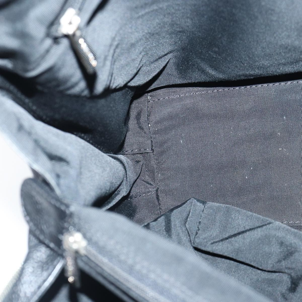 Chanel Vintage CC Zip Around Bowler Bag Quilted Caviar, BLACK, LEATHER, Handbag