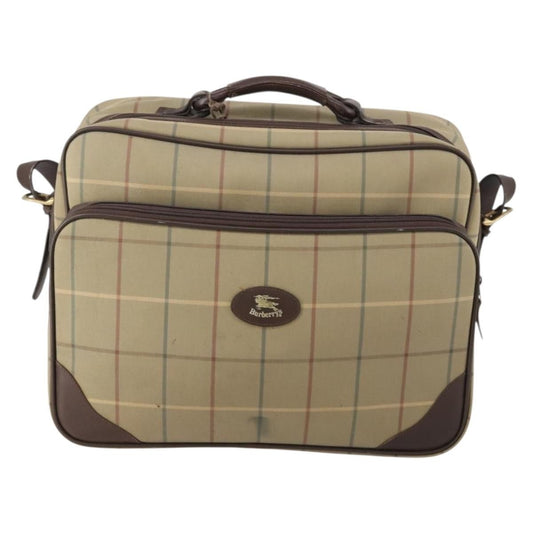 Burberry Nova check boston bag Canvas, BEIGE, CANVAS, Travel bag