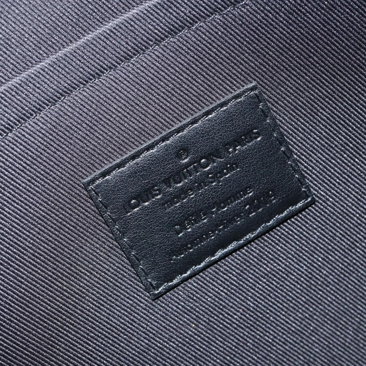 Louis Vuitton Pochette A4 Rainbow Taiga Leather, BLACK, LEATHER, Clutche & pouche