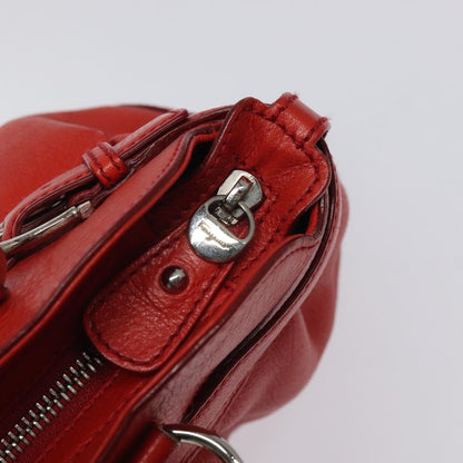 Salvatore Ferragamo Marisa Satchel Leather, RED, LEATHER, Shoulder bag