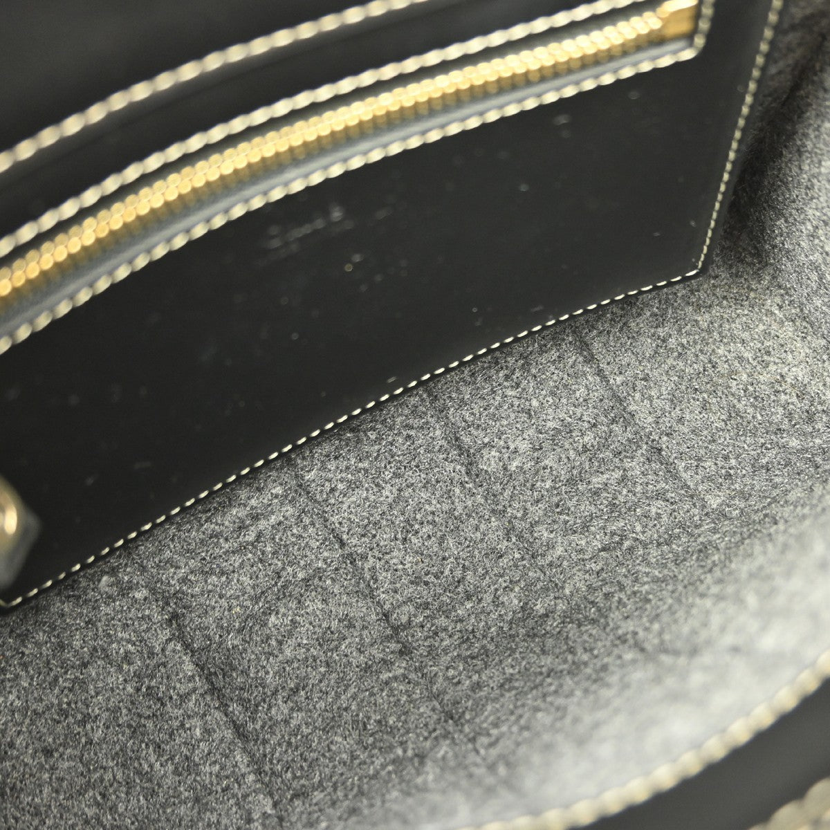 Chloe Woody Convertible Tote Recycled Felt with Leather and Canvas, GRAY, CANVAS, Tote bag