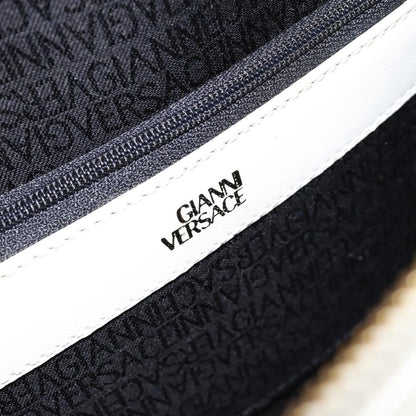 Versace Medusa Shoulder Bag Leather, WHITE, LEATHER, Shoulder bag