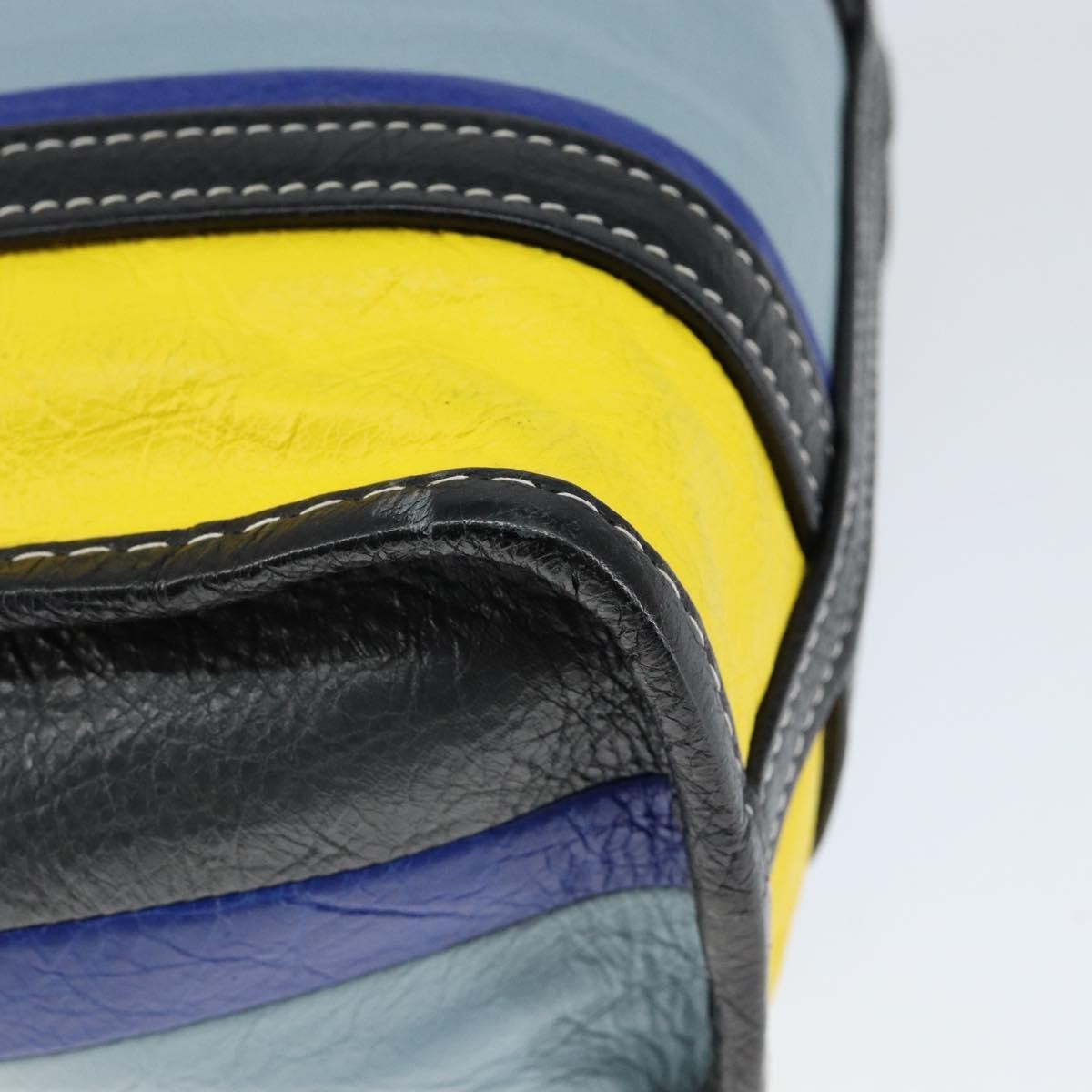 Balenciaga Bazar Convertible Tote Striped Leather, MULTICOLOUR, LEATHER, Tote bag