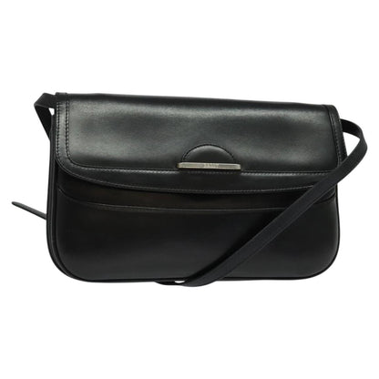 Bally Vintage Shoulder Bag Leather, Black, Leather, Shoulder Bag