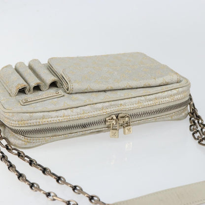Louis Vuitton McKenna Shoulder Bag Mini Lin, SILVER, CANVAS, Shoulder bag